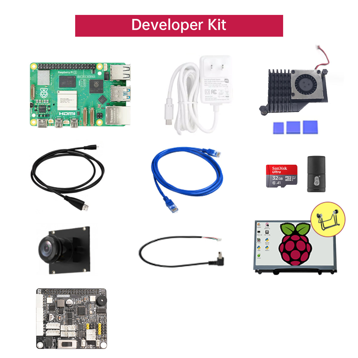 Raspberry Pi 5 4G/8G Controller Python Programming Linux Vision 4B Development Kit Raspberry Pi5